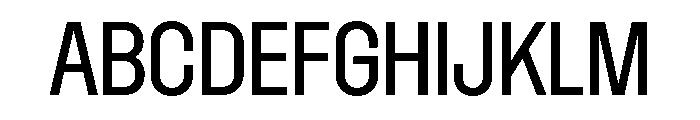 Dwight CondensedRegular Font UPPERCASE