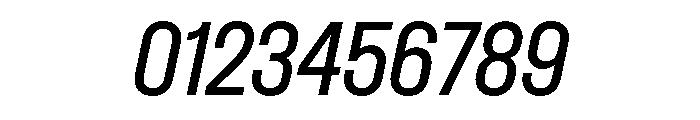 Dwight CondensedRegularItalic Font OTHER CHARS