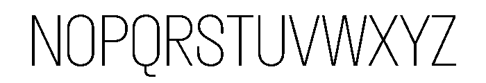Dwight CondensedThin Font UPPERCASE