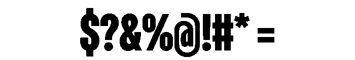 Dwight ExtraCondensedBold Font OTHER CHARS