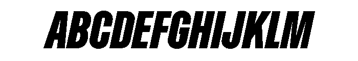 Dwight ExtraCondensedBoldItalic Font UPPERCASE
