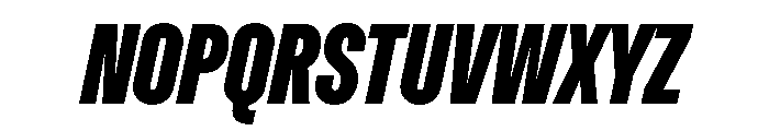 Dwight ExtraCondensedBoldItalic Font UPPERCASE