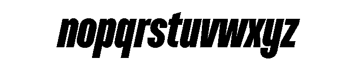 Dwight ExtraCondensedBoldItalic Font LOWERCASE