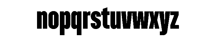 Dwight ExtraCondensedBold Font LOWERCASE
