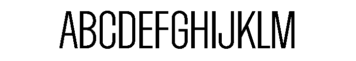 Dwight ExtraCondensedLight Font UPPERCASE