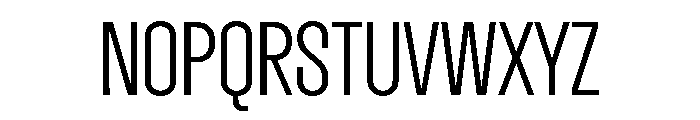 Dwight ExtraCondensedLight Font UPPERCASE