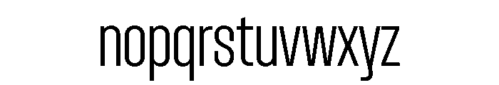 Dwight ExtraCondensedLight Font LOWERCASE