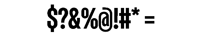 Dwight ExtraCondensedMedium Font OTHER CHARS