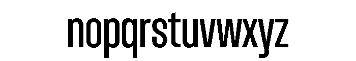 Dwight ExtraCondensedRegular Font LOWERCASE