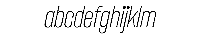 Dwight ExtraCondensedThinItalic FONT