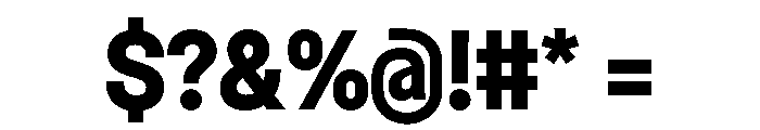 Dwight NarrowBold Font OTHER CHARS