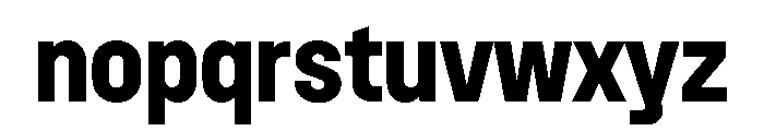 Dwight NarrowBold Font LOWERCASE