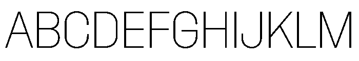 Dwight NarrowThin Font UPPERCASE