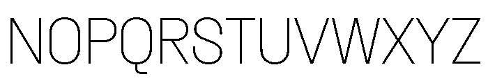 Dwight NarrowThin Font UPPERCASE