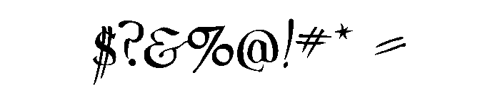 Dwiggins Uncial Font OTHER CHARS