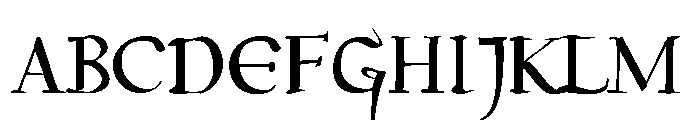Dwiggins Uncial Font UPPERCASE