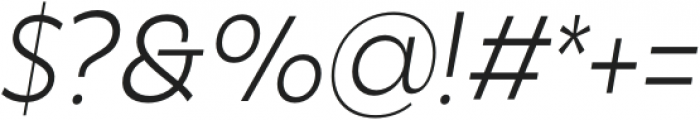 DX-Rigraf Light Italic otf (300) Font OTHER CHARS