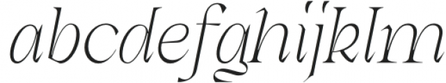 Dx Gaster Italic Thin Italic otf (100) Font LOWERCASE