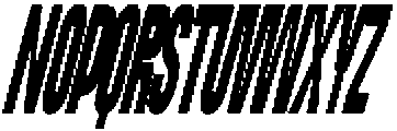 Dx Playhigh Condensed Italic otf (400) Font UPPERCASE