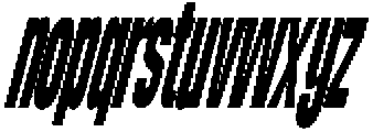 Dx Playhigh Condensed Italic otf (400) Font LOWERCASE