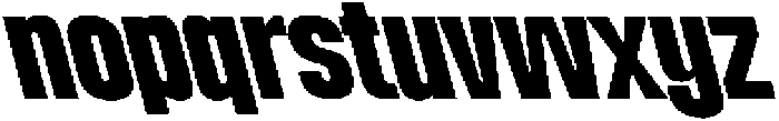 Dx Playhigh Expanded Back otf (400) Font LOWERCASE
