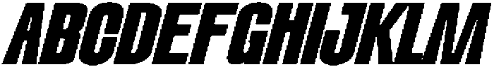 Dx Playhigh Expanded Italic otf (400) Font UPPERCASE