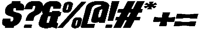 Dx Playhigh Extra Expanded Italic otf (400) Font OTHER CHARS
