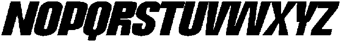 Dx Playhigh Extra Expanded Italic otf (400) Font UPPERCASE