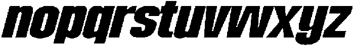 Dx Playhigh Extra Expanded Italic otf (400) Font LOWERCASE