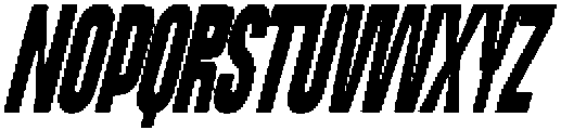 Dx Playhigh Semi Condensed Italic otf (400) Font UPPERCASE