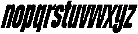 Dx Playhigh Semi Condensed Italic otf (400) Font LOWERCASE