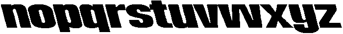Dx Playhigh Ultra Expanded Back otf (900) Font LOWERCASE
