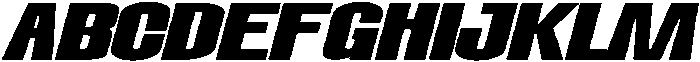 Dx Playhigh Ultra Expanded Italic otf (900) Font UPPERCASE