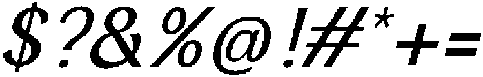 Dx Sillage Italic otf (400) Font OTHER CHARS