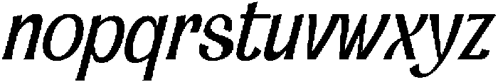 Dx Sillage Italic otf (400) Font LOWERCASE
