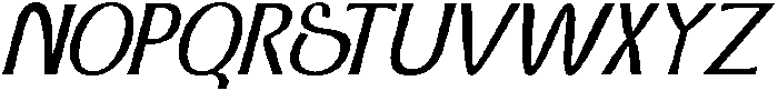 Dx Sillage Italic ttf (400) Font UPPERCASE