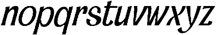 Dx Sillage Italic ttf (400) Font LOWERCASE