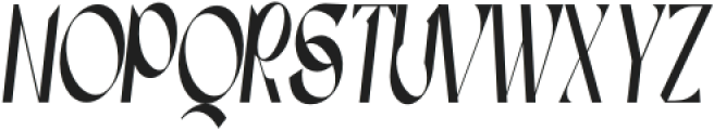 Dx Sitrus Condensed Italic otf (400) Font UPPERCASE