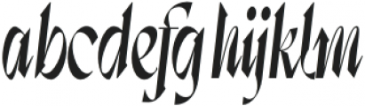 Dx Sitrus Condensed Italic otf (400) Font LOWERCASE