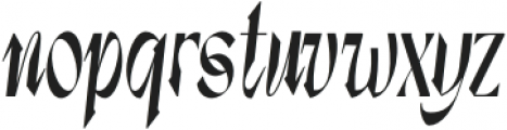 Dx Sitrus Condensed Italic otf (400) Font LOWERCASE