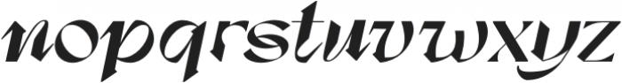 Dx Sitrus Expanded Italic otf (400) Font LOWERCASE