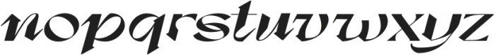 Dx Sitrus Extra Expanded Italic otf (400) Font LOWERCASE