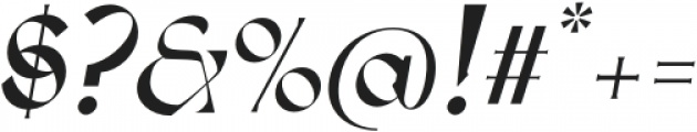 DxSitrus-Italic otf (400) Font OTHER CHARS