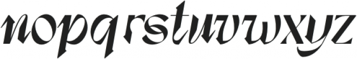 DxSitrus-Italic otf (400) Font LOWERCASE