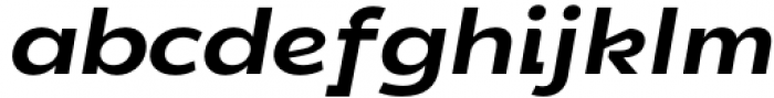 DX Rigraf Bold Expanded Italic Font LOWERCASE