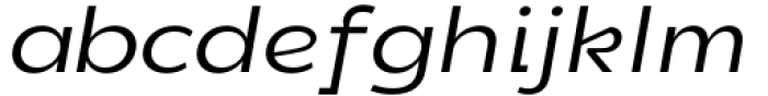 DX Rigraf Expanded Italic Font LOWERCASE