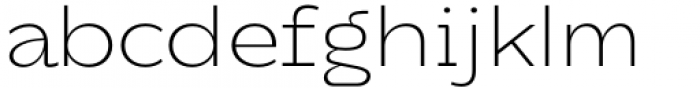 DX Rigraf Extra Light Expanded Font LOWERCASE