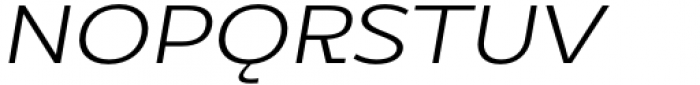 DX Rigraf Light Expanded Italic Font UPPERCASE