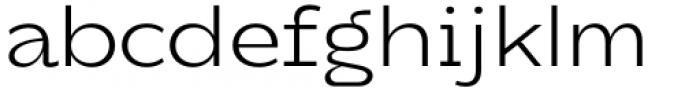 DX Rigraf Light Expanded Font LOWERCASE