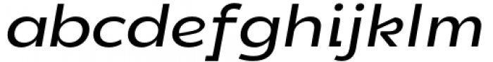 DX Rigraf Medium Expanded Italic Font LOWERCASE